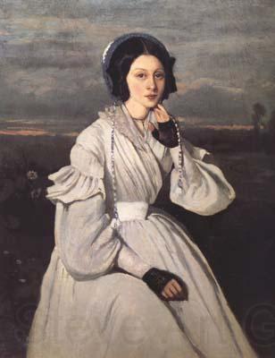 Jean Baptiste Camille  Corot Portrait de Madame Charmois (mk11) Norge oil painting art